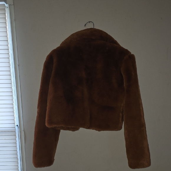 Forever 21 Rich Brown Teddy Jacket - Picture 6 of 7
